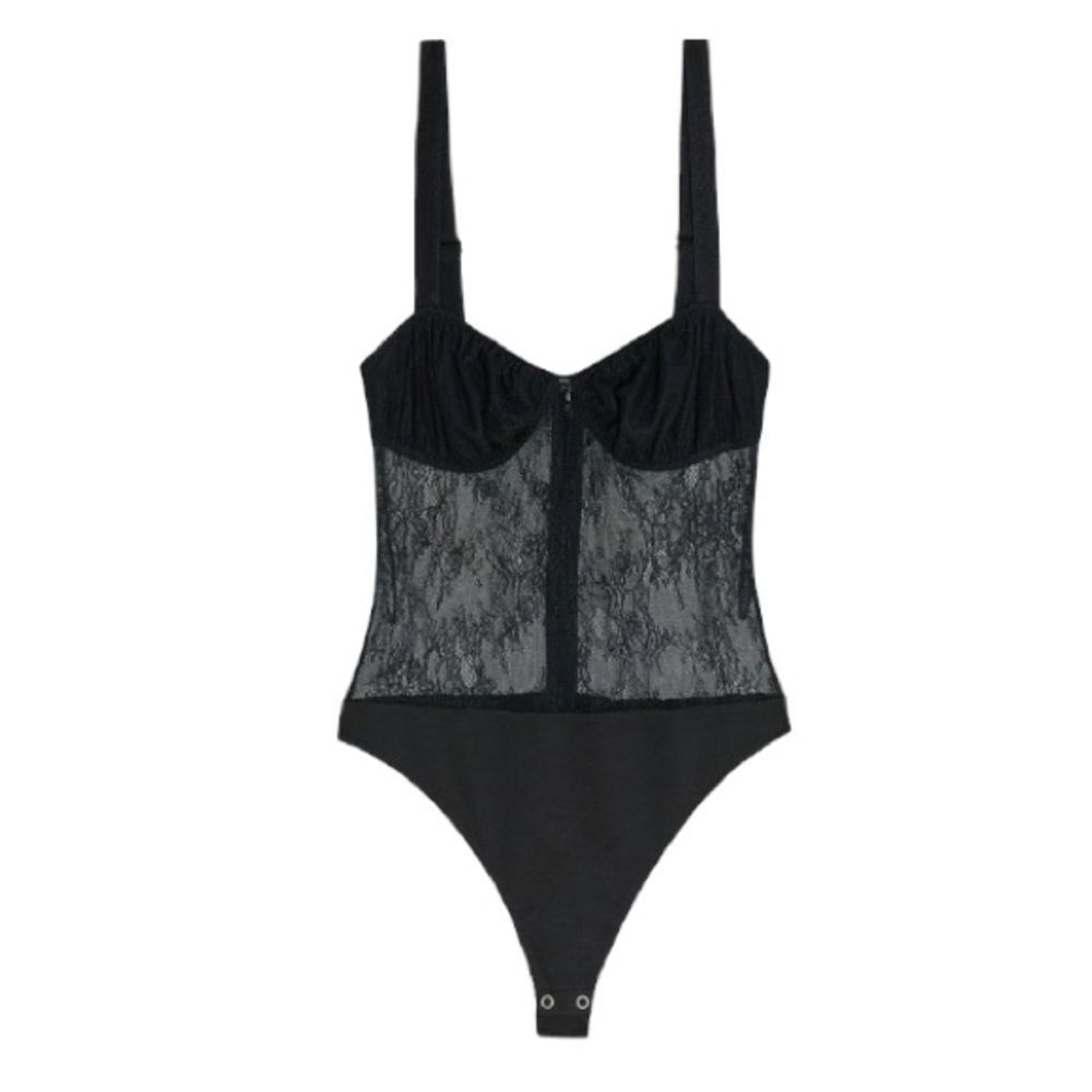 Danielle Bernstein Sexy Lace Bodysuit size 10